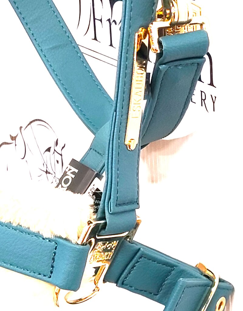 Eskadron Eskadron Heritage Faux Leather Halter with Fleece Vintage Green