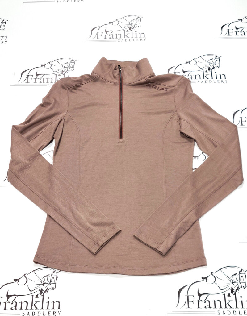 Ariat Ariat Women's Cheviot 1/4 Zip Long Sleeve Baselayer Twlight Mauve