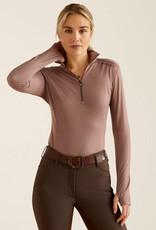 Ariat Ariat Women's Cheviot 1/4 Zip Long Sleeve Baselayer Twlight Mauve