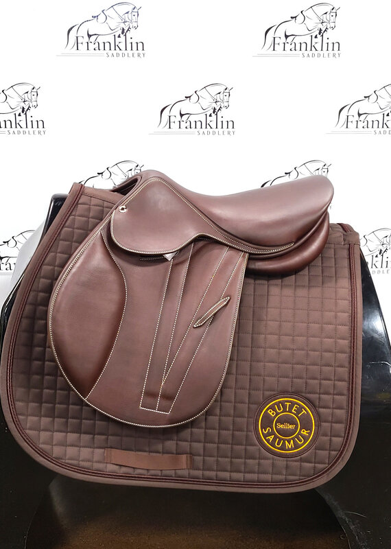 Butet Butet Premium Integrated L 15" Seat 1.5 Flap Standard Tree DF Gold Saddle