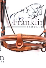 Butet *New* Butet Premium Flash Noseband Bridle Gold Full