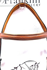 Butet *New* Butet Premium Flash Noseband Bridle Gold Full