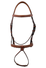 Butet *New* Butet Premium Flash Noseband Bridle Gold Full