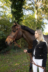 Butet *New* Butet Premium Flash Noseband Bridle Gold Full