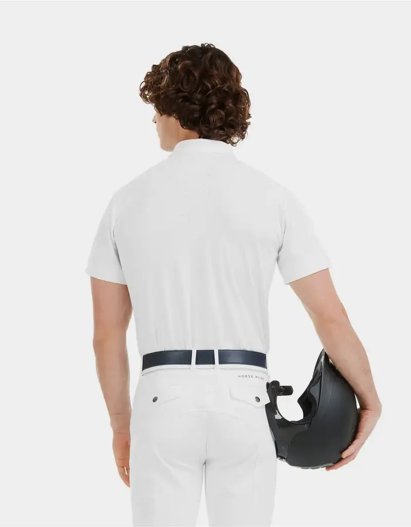 Horse Pilot Horse Pilot Aerolight Men's Short Sleeve Show Shirt White
