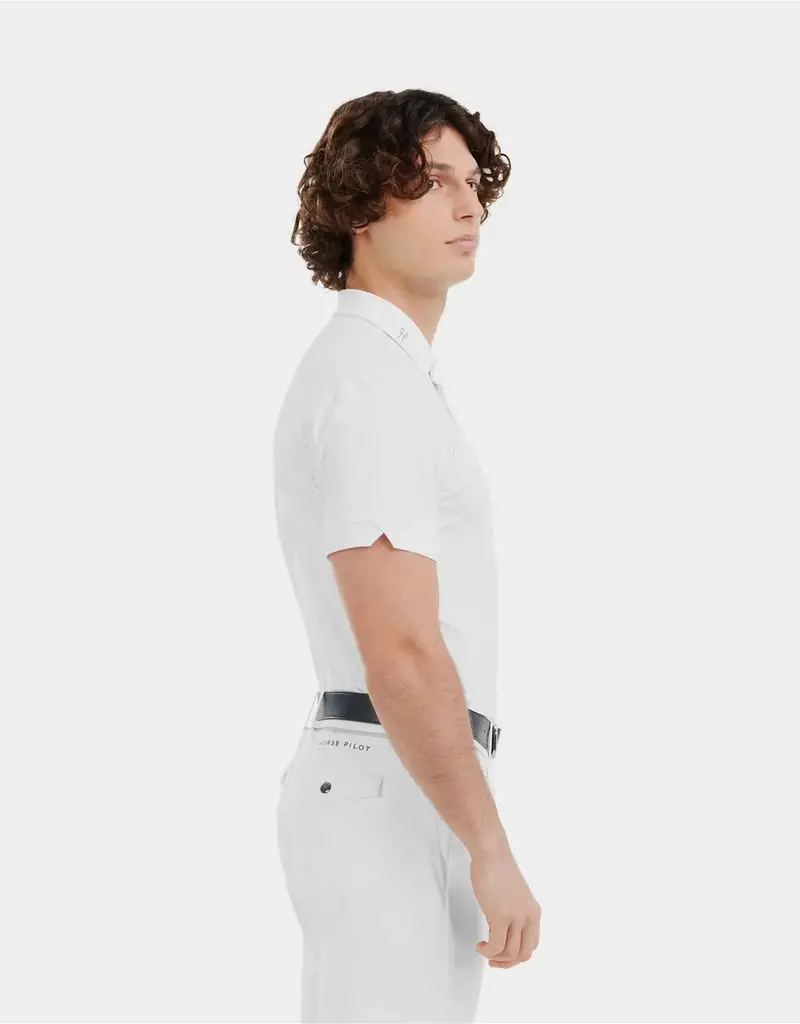Horse Pilot Horse Pilot Aerolight Men's Short Sleeve Show Shirt White