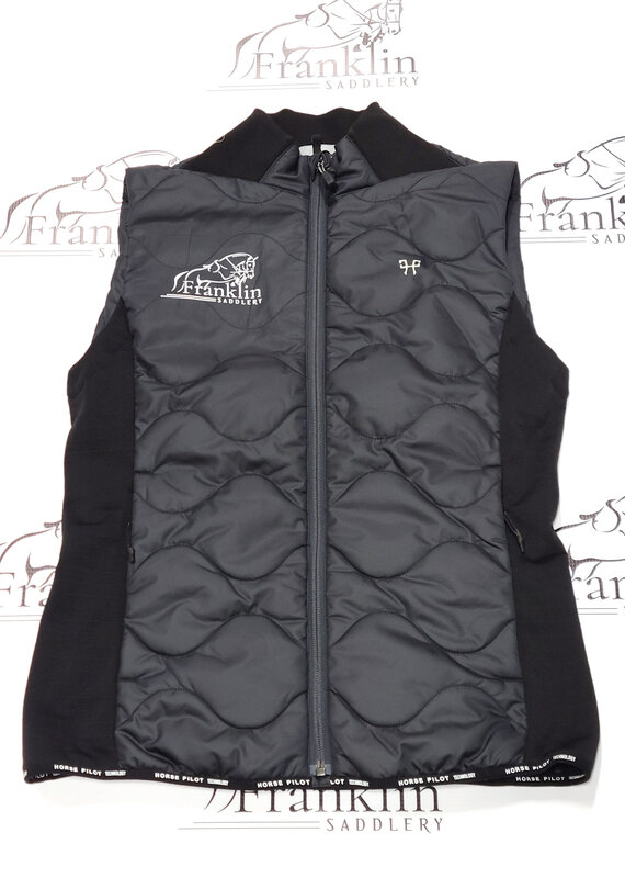 Horse Pilot Horse Pilot Women's Rider Vest With Franklin Saddlery Logo Black