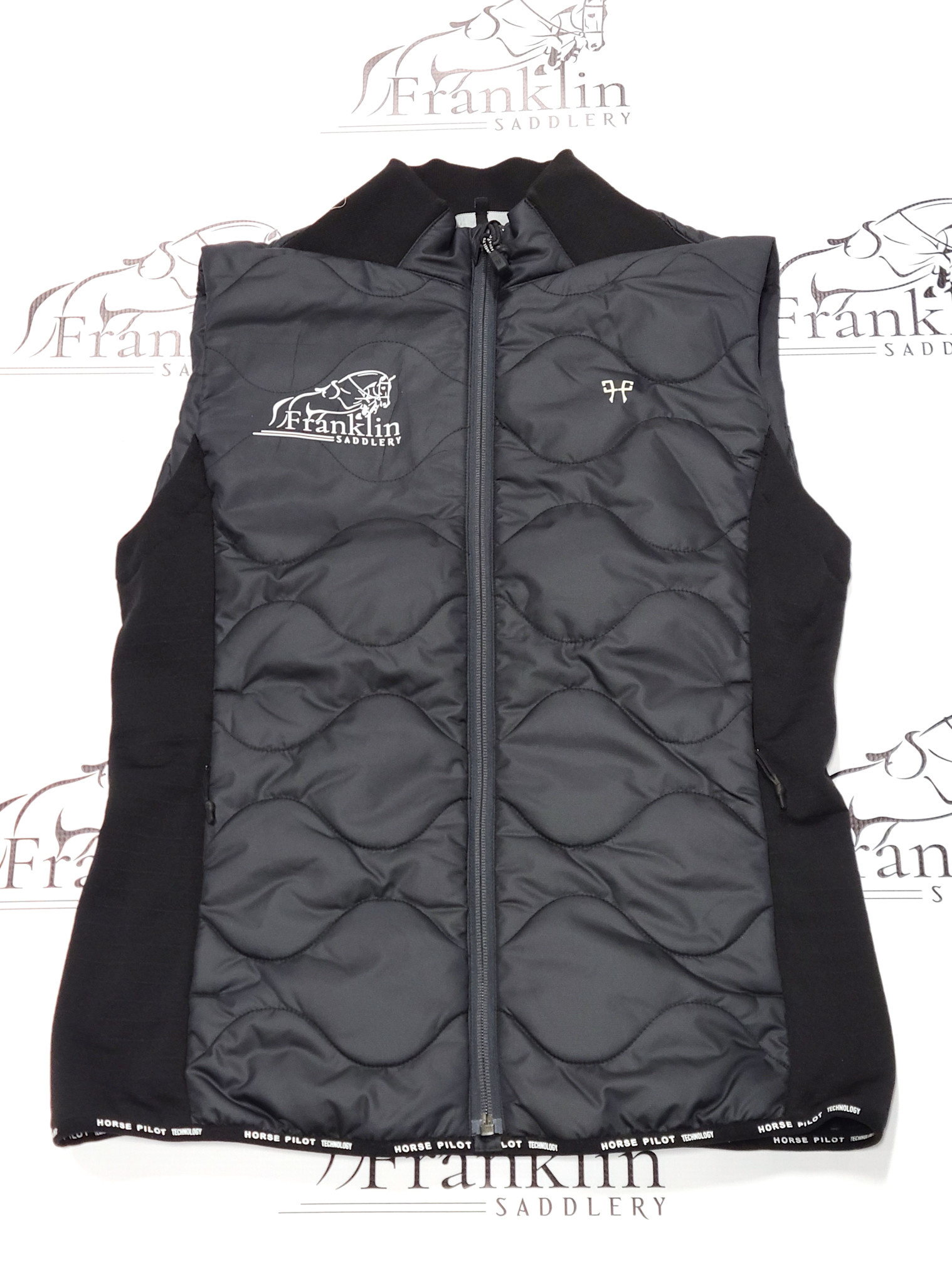 Horse Pilot Womens Sleeveless Puffer Vest Rider Vest Lipstick main image 1