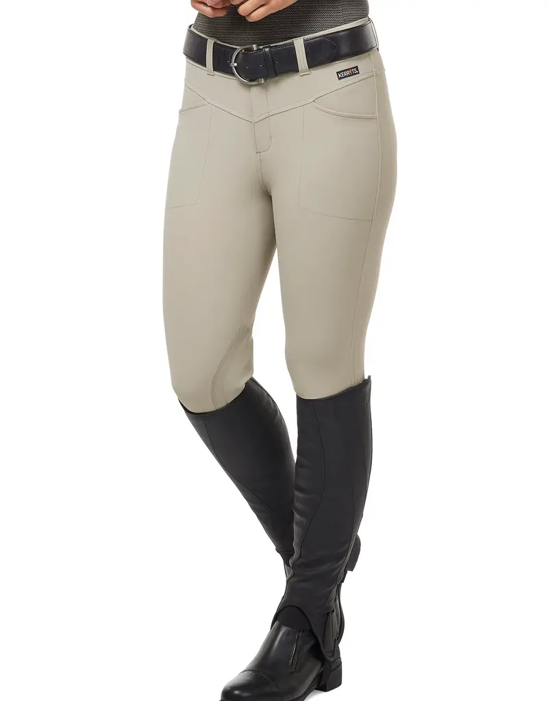 Kerrits Kerrits Ladies Crossover II Knee Patch Breeches Tan