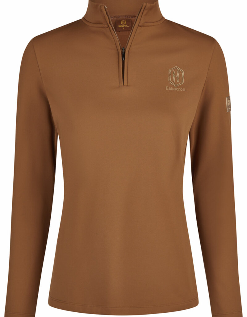 Eskadron Eskadron Heritage Long Sleeve 1/4 Zip Training Top Almond