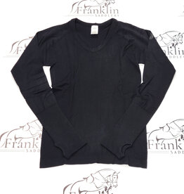 TKEQ TKEQ The 'Kennedy' Seamless Long Sleeve 2.0 V Neck Black