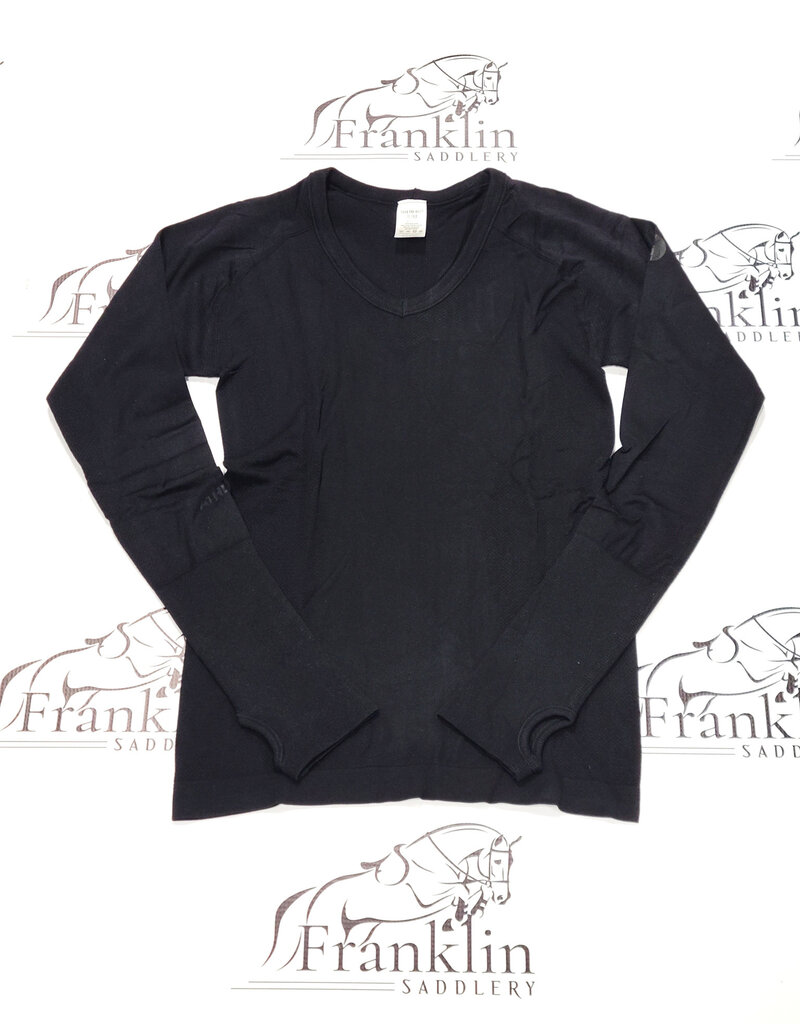 TKEQ TKEQ The 'Kennedy' Seamless Long Sleeve 2.0 V Neck Black