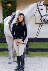 TKEQ TKEQ The 'Chloe' High Collar Technical Top Black