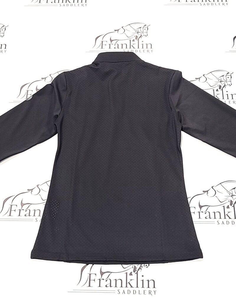 TKEQ TKEQ The 'Logan' Perforated Competition Long Sleeve Shirt Black