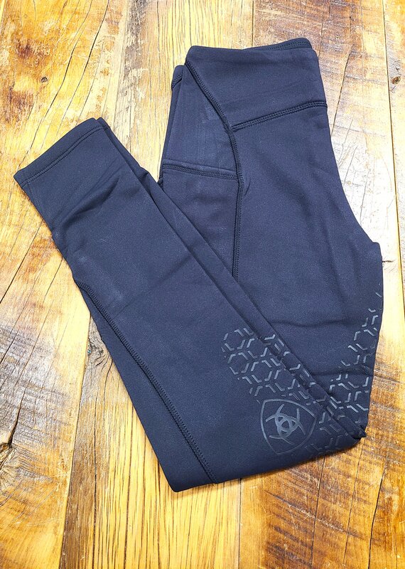 Ariat Ariat Youth Venture Thermal Half Grip Tight Black