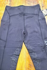 Ariat Ariat Youth Venture Thermal Half Grip Tight Black