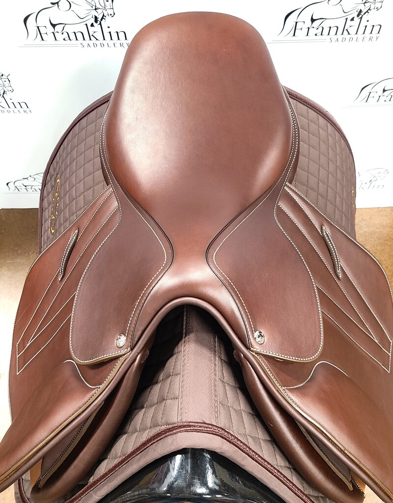 Butet Butet Premium Integrated L 16.5" Seat 2.5 Flap Standard Tree FVIRG Gold Saddle