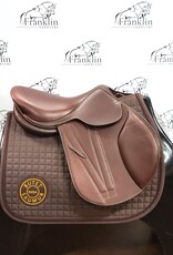 Butet Butet Premium Integrated L 16.5" Seat 2.5 Flap Standard Tree FVIRG Gold Saddle