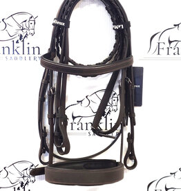 LeMieux LeMieux Flat Hunter Bridle with Laced Reins Havana/Silver Full