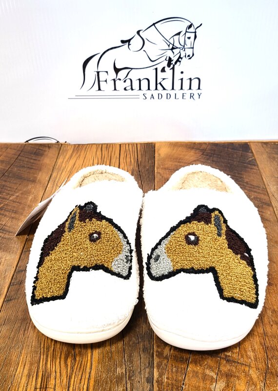 Dreamers & Schemers Dreamers & Schemers Horse Head Emoji Slippers