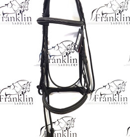 LeMieux LeMieux Stitched Hunter Bridle With Laced Reins Black/Silver
