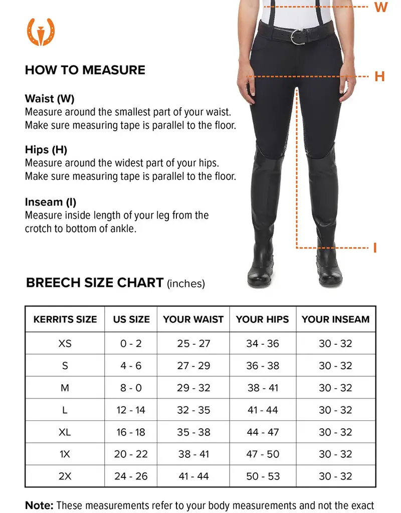 Kerrits Kerrits Ladies 3-Season Knee Patch Tan Breech