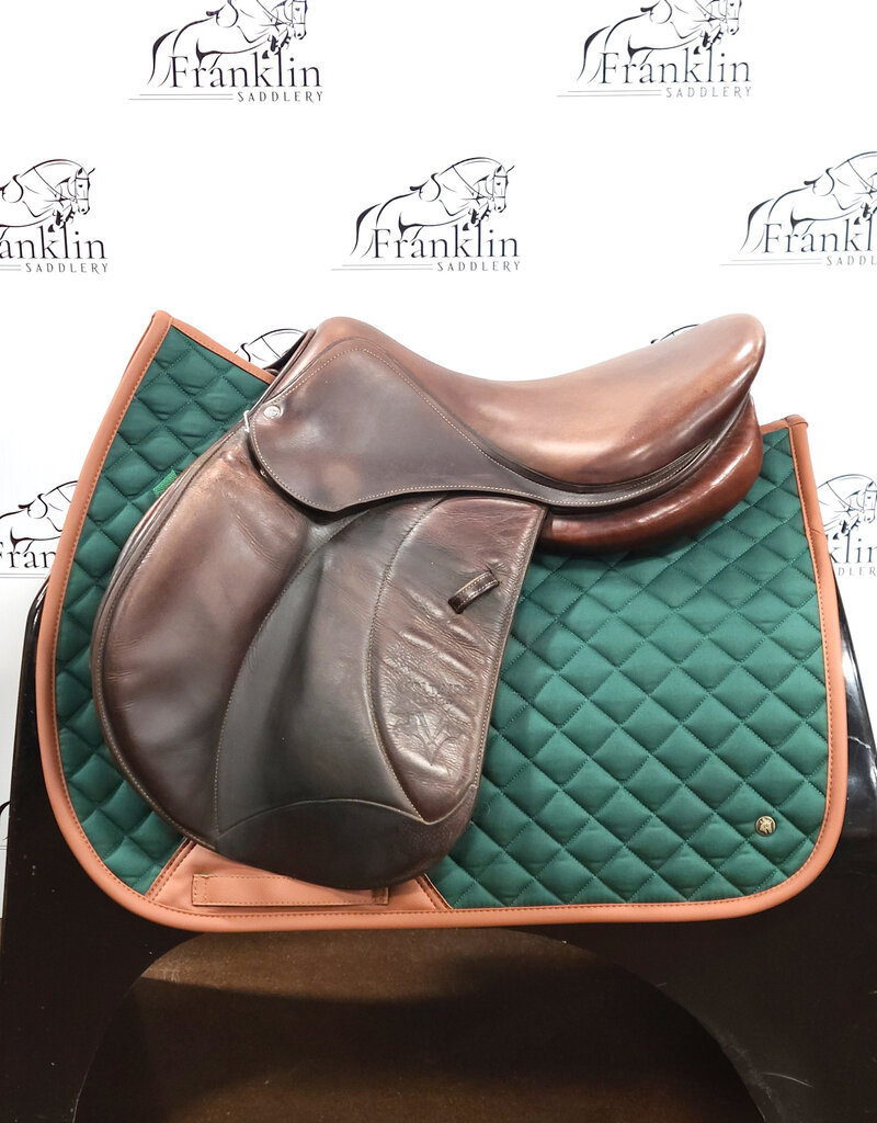 Voltaire Palm Beach Jumping Saddle 17" Seat Consignment #734