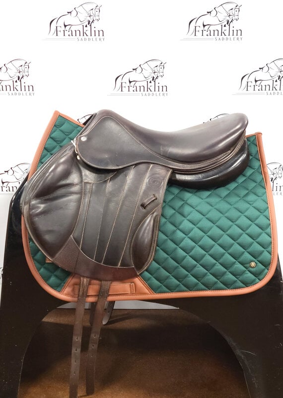 Forestier Monoflap Jumping Saddle 18" Seat Consignment #736