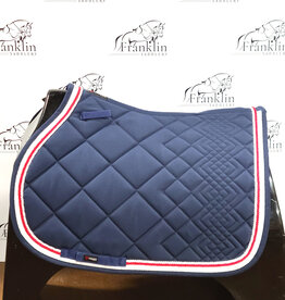 Catago Diamond All Purpose Saddle Pad Navy/Red/White Full