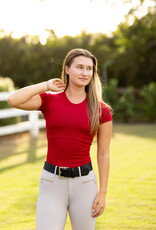 TKEQ TKEQ The 'Kennedy' 2.0 Seamless Short Sleeve Shirt Sour Cherry
