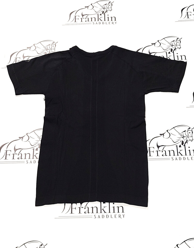 TKEQ TKEQ The 'Kennedy' 2.0 Seamless Short Sleeve V Neck Shirt Black