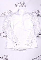 Hannah Childs Lifestyle Hannah Childs Jaclyn Lace Long Sleeve Show Shirt White