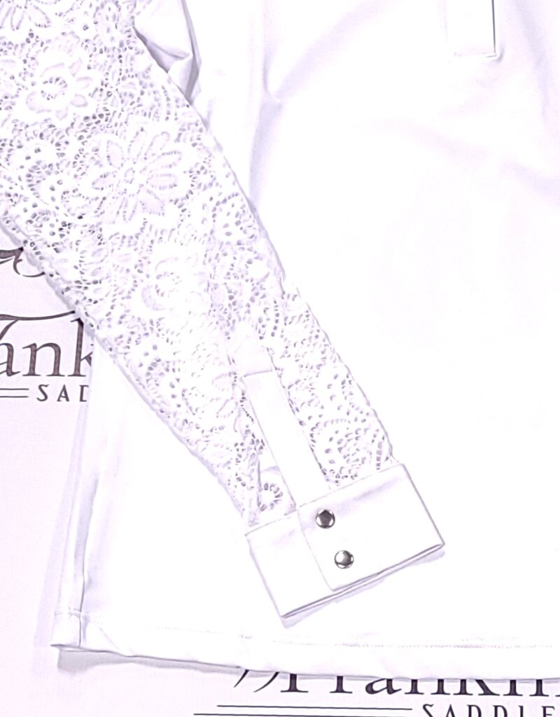 Hannah Childs Lifestyle Hannah Childs Jaclyn Lace Long Sleeve Show Shirt White