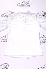 Hannah Childs Lifestyle Hannah Childs Jaclyn Lace Long Sleeve Show Shirt White