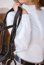 Hannah Childs Lifestyle Hannah Childs Ellie Pleated Long Sleeve Show Shirt White