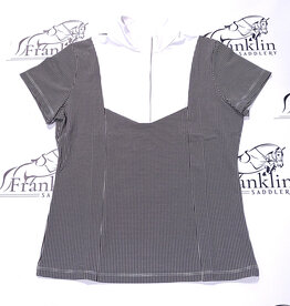 Hannah Childs Lifestyle Hannah Childs Lauryn Short Sleeve Show Shirt Black Mini Gingham