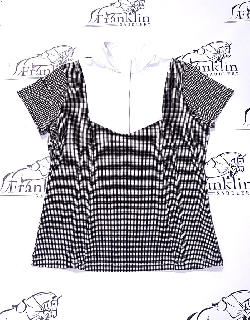 Hannah Childs Lifestyle Hannah Childs Lauryn Short Sleeve Show Shirt Black Mini Gingham