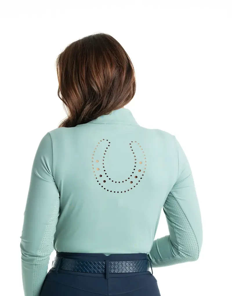 Hannah Childs Lifestyle Hannah Childs Sola Perforated Long Sleeve Sun Shirt Sage Brush