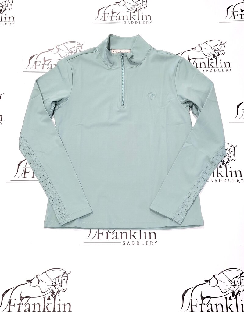 Hannah Childs Lifestyle Hannah Childs Sola Perforated Long Sleeve Sun Shirt Sage Brush