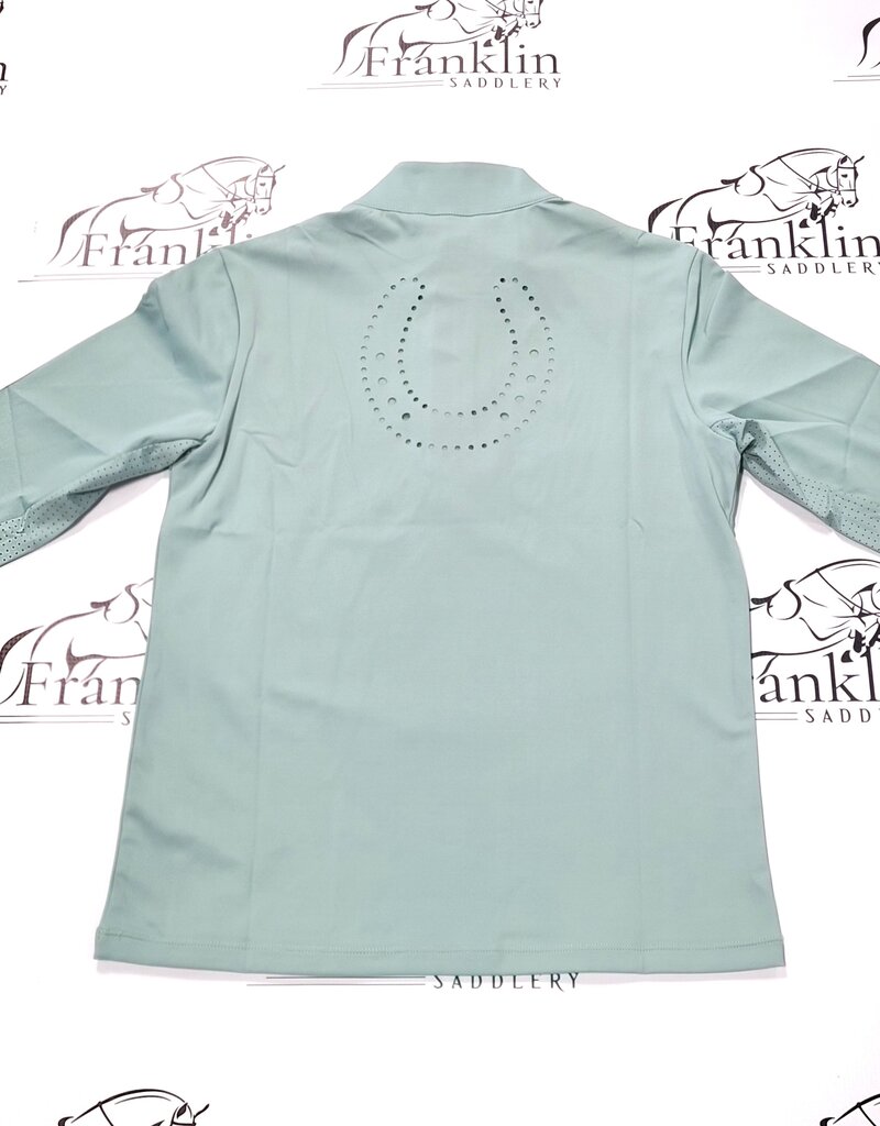 Hannah Childs Lifestyle Hannah Childs Sola Perforated Long Sleeve Sun Shirt Sage Brush