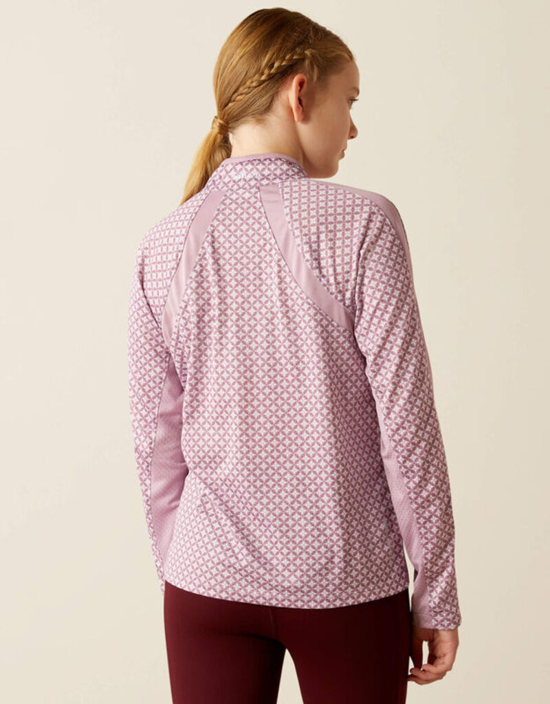 Ariat Ariat Youth Sunstopper 3.0 Long Sleeve Baselayer Lavender Tile
