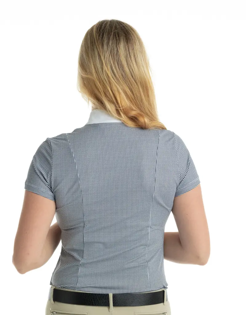 Hannah Childs Lifestyle Hannah Childs Lauryn Short Sleeve Show Shirt Black Mini Gingham