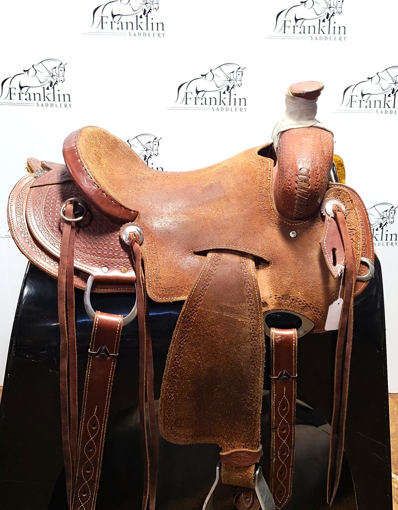 Heart Of Texas Western Ranch/Roping Saddle 16" Seat Consignment #762
