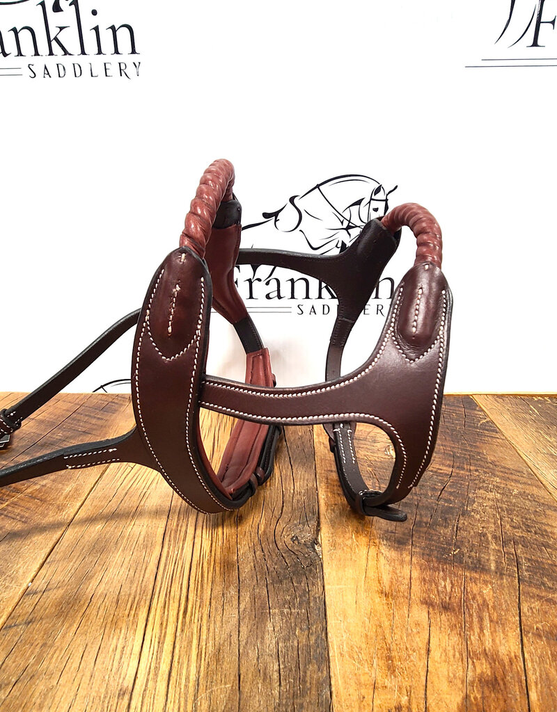 AJR Sport AJR Leather Covered Rope Double Noseband