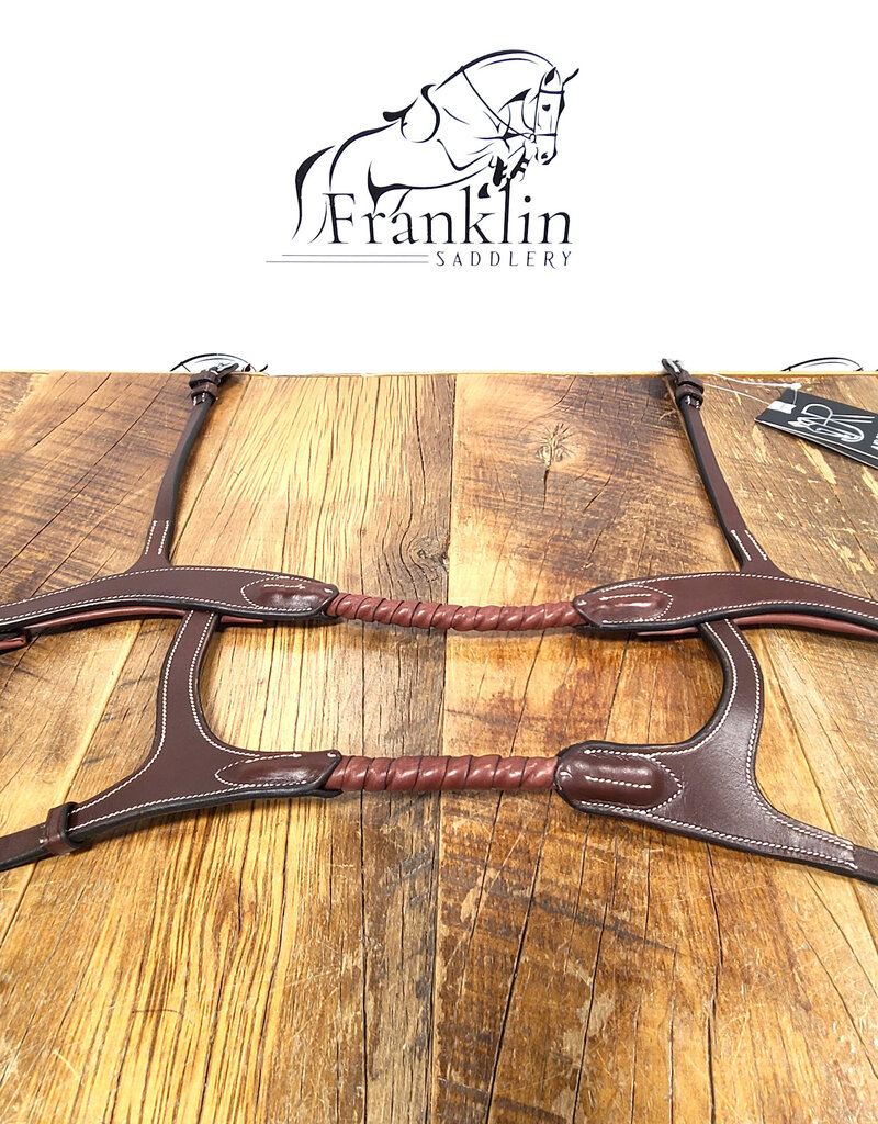 AJR Sport AJR Leather Covered Rope Double Noseband