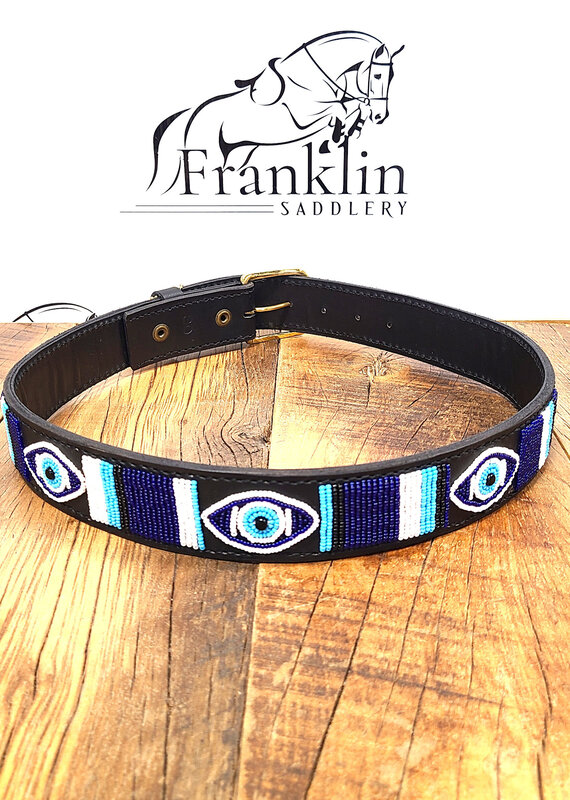The Kenyan Collection The Kenyan Collection Beaded Belt Evil Eye