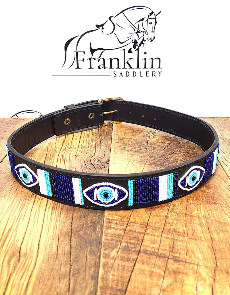The Kenyan Collection The Kenyan Collection Beaded Belt Evil Eye