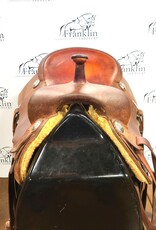 David Pollat Cutting Saddle 17" Seat Consignment #763