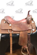 David Pollat Cutting Saddle 17" Seat Consignment #763