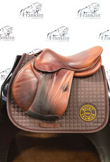Butet Used Butet Premium L 17" Seat 2.5 Flap Standard Tree Gold Saddle Consignment #772
